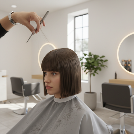 Bang trim for trendy looks